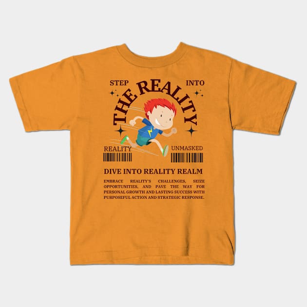 Step Into Reality Premium Wears Kids T-Shirt by amson